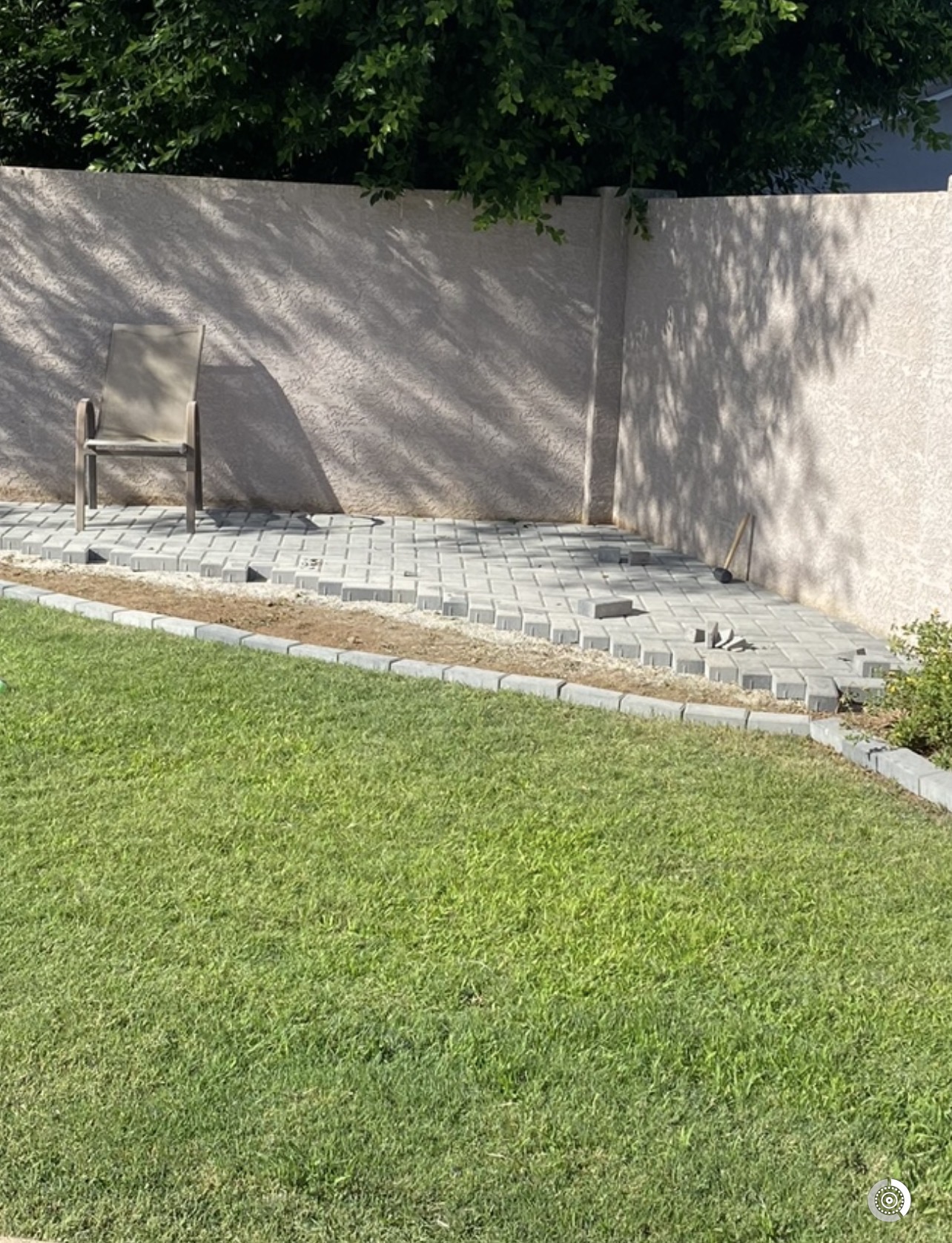 Lawn & Hardscape — before